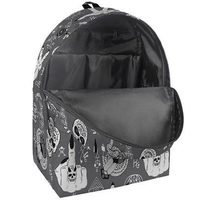 Gothic Wicca Curse Print Backpack