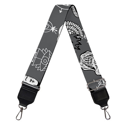 Gothic Wicca Curse Print Bag Strap