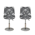 Gothic Wicca Curse Print Bar Stool Covers