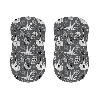 Gothic Wicca Curse Print Bar Stool Covers