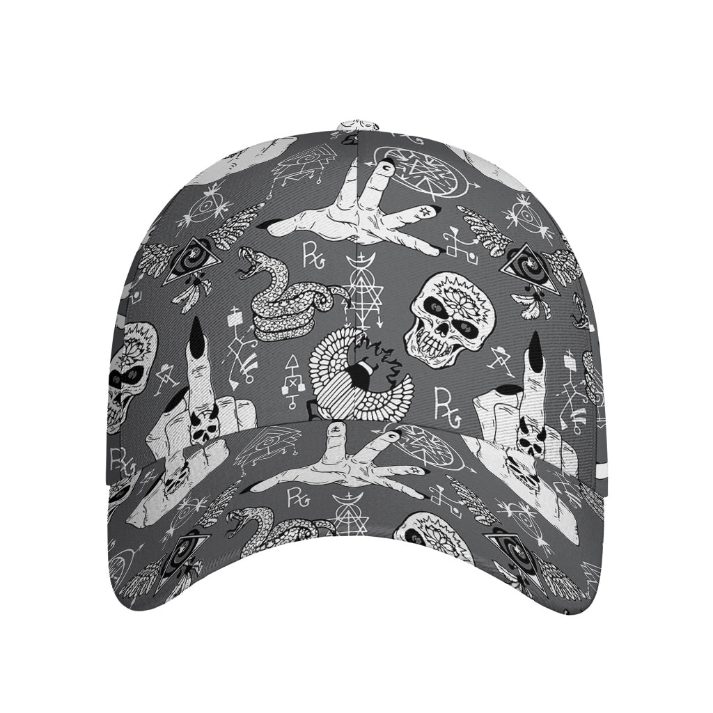 Gothic Wicca Curse Print Baseball Cap