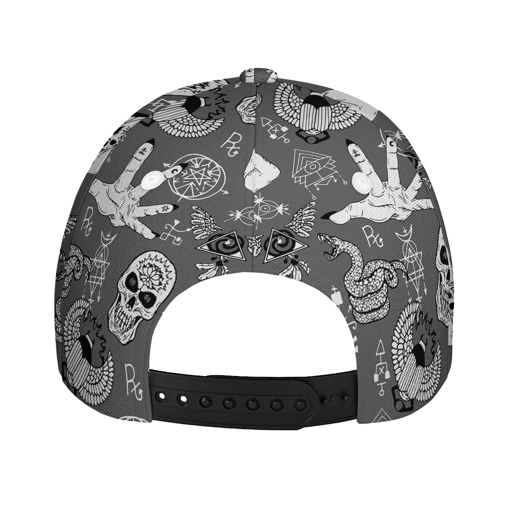 Gothic Wicca Curse Print Baseball Cap