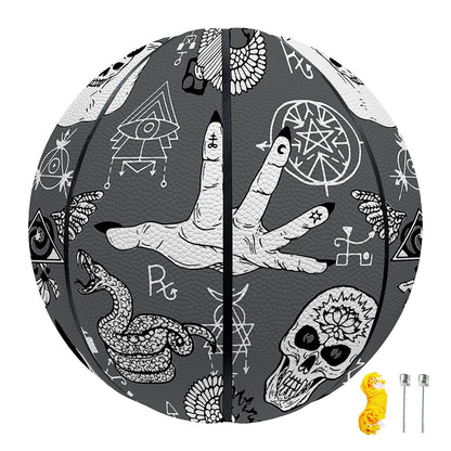 Gothic Wicca Curse Print Basketball