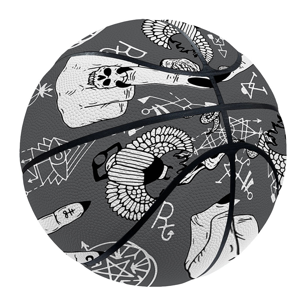 Gothic Wicca Curse Print Basketball