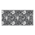 Gothic Wicca Curse Print Beach Towel