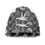 Gothic Wicca Curse Print Beanie