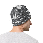 Gothic Wicca Curse Print Beanie