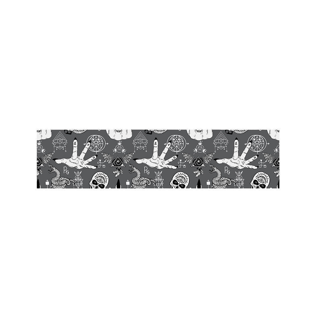 Gothic Wicca Curse Print Bed Runner