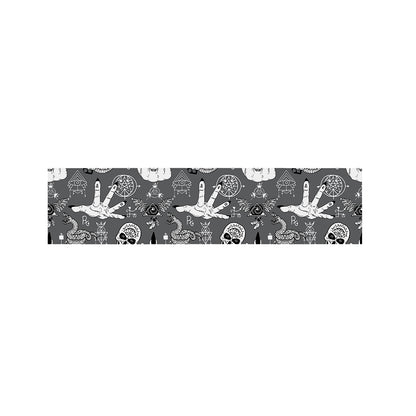 Gothic Wicca Curse Print Bed Runner