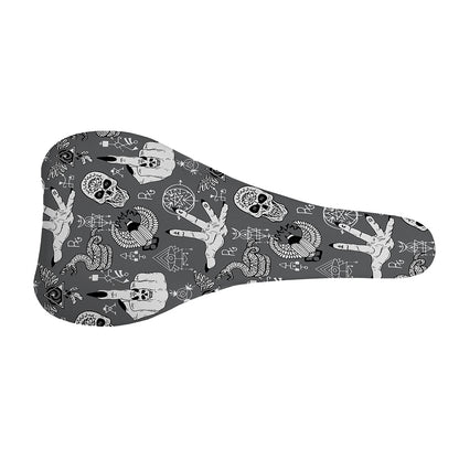 Gothic Wicca Curse Print Bicycle Seat Cover