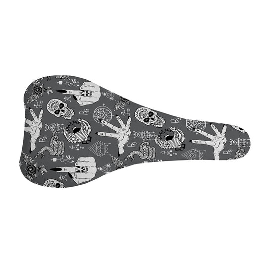 Gothic Wicca Curse Print Bicycle Seat Cover