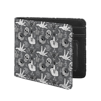 Gothic Wicca Curse Print Bifold Wallet