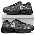 Gothic Wicca Curse Print Black Chunky Shoes