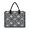 Gothic Wicca Curse Print Canvas Tote Bag