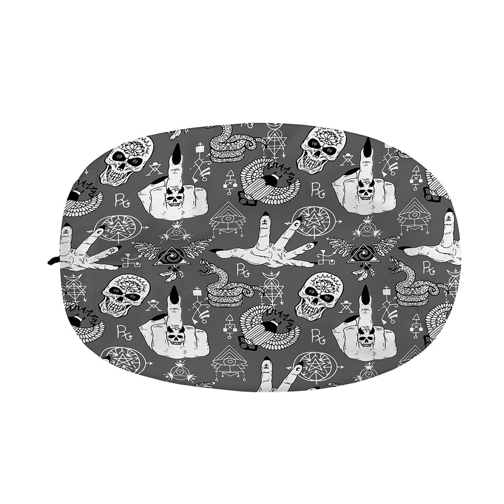 Gothic Wicca Curse Print Car Side Mirror Covers