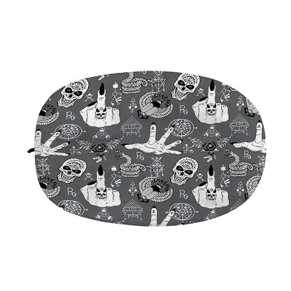 Gothic Wicca Curse Print Car Side Mirror Covers