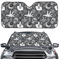 Gothic Wicca Curse Print Car Windshield Sun Shade