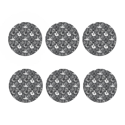 Gothic Wicca Curse Print Coaster Set