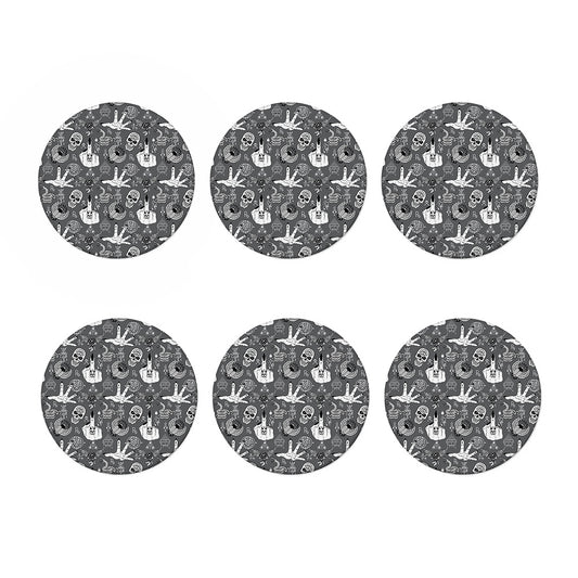 Gothic Wicca Curse Print Coaster Set