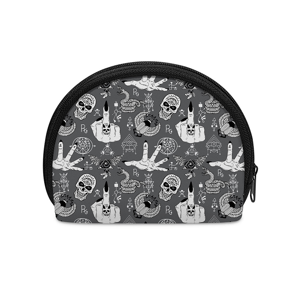 Gothic Wicca Curse Print Coin Purse
