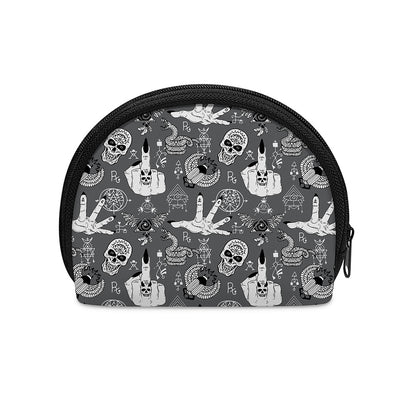 Gothic Wicca Curse Print Coin Purse