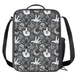 Gothic Wicca Curse Print Crossbody Lunch Bag