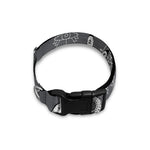 Gothic Wicca Curse Print Dog Collar