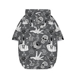 Gothic Wicca Curse Print Dog Zip Up Hoodie