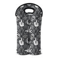 Gothic Wicca Curse Print Double Neoprene Wine Tote