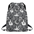 Gothic Wicca Curse Print Drawstring Backpack