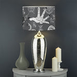 Gothic Wicca Curse Print Drum Lamp Shade
