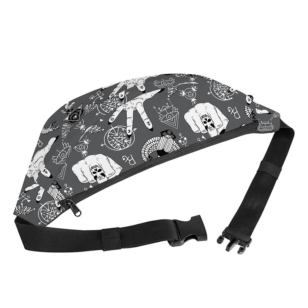 Gothic Wicca Curse Print Fanny Pack