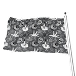 Gothic Wicca Curse Print Flag
