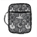 Gothic Wicca Curse Print Front Pocket Bible Bag