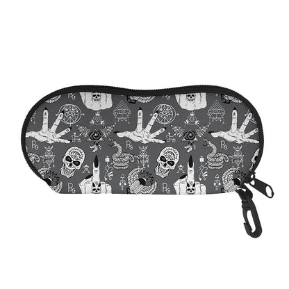 Gothic Wicca Curse Print Glasses Case