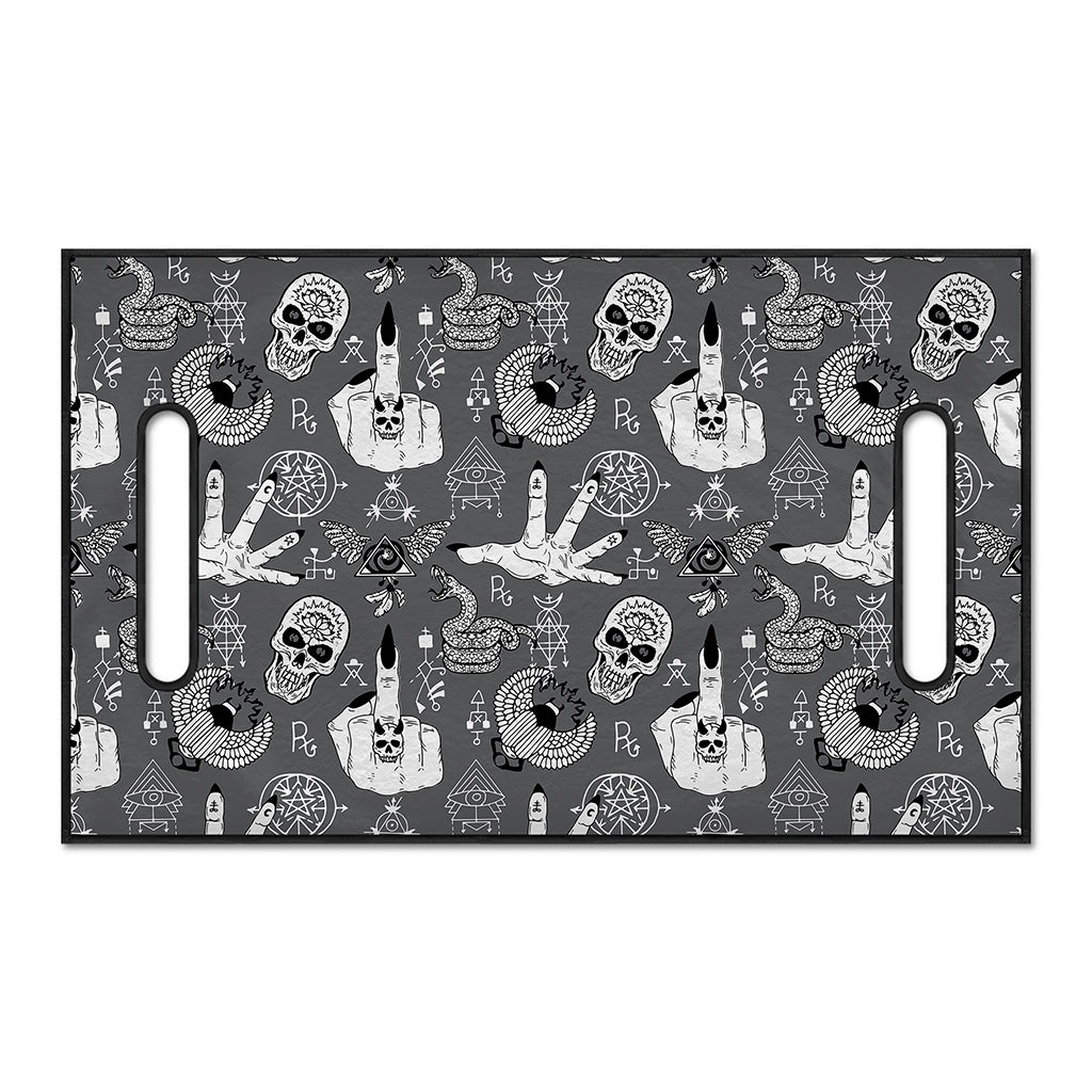 Gothic Wicca Curse Print Golf Cart Seat Cover