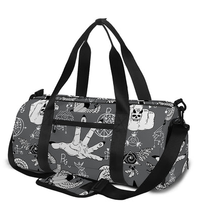 Gothic Wicca Curse Print Gym Bag