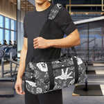 Gothic Wicca Curse Print Gym Bag