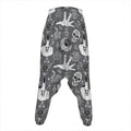 Gothic Wicca Curse Print Hammer Pants