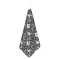 Gothic Wicca Curse Print Hand Towel