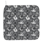 Gothic Wicca Curse Print Hand Towel