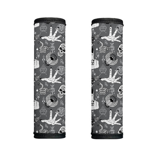 Gothic Wicca Curse Print Handle Covers