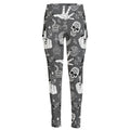 Gothic Wicca Curse Print High-Waisted Pocket Leggings
