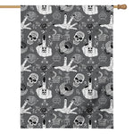 Gothic Wicca Curse Print House Flag