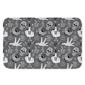 Gothic Wicca Curse Print Indoor Door Mat