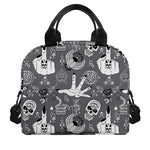 Gothic Wicca Curse Print Insulated Lunch Bag