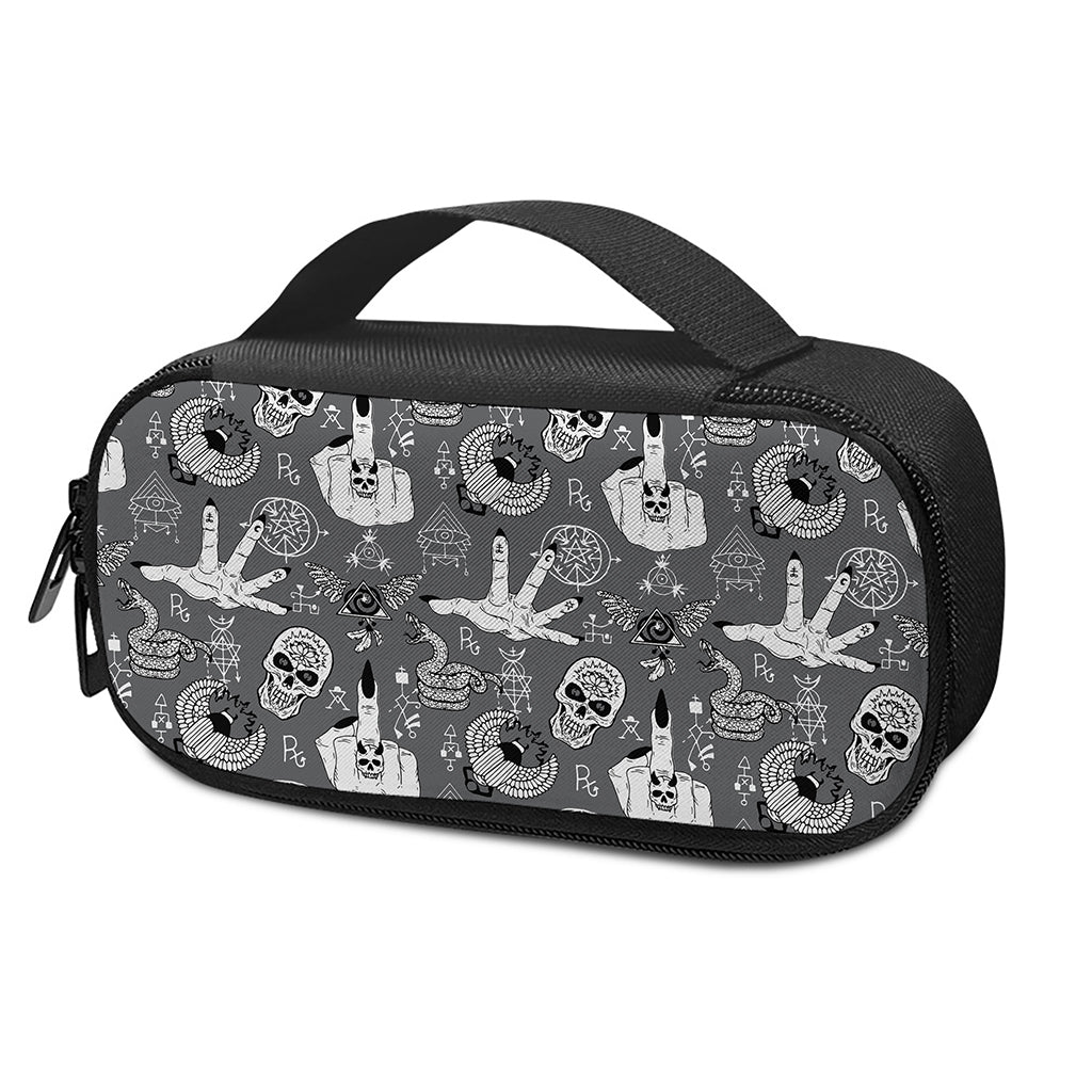 Gothic Wicca Curse Print Insulin Cooler Travel Case