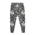 Gothic Wicca Curse Print Jogger Pants