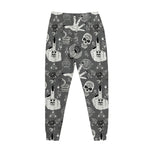 Gothic Wicca Curse Print Jogger Pants