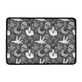 Gothic Wicca Curse Print Kitchen Mat